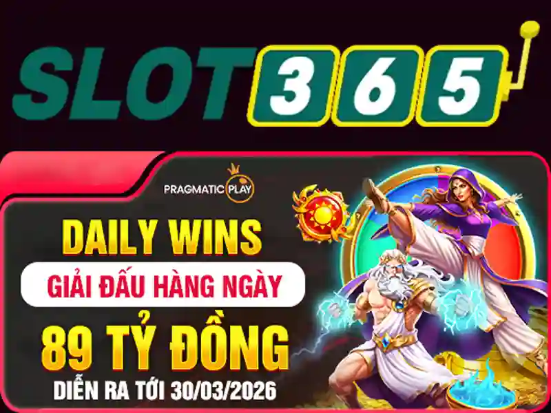 Giao dien trang chu Slot365 voi cac duong link truy cap toc do cao
